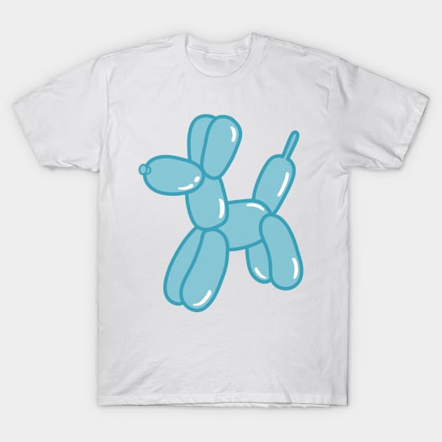 Blue Balloon Dog T-Shirt by trippyzipp